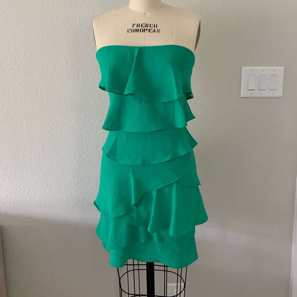 Strapless mini dress